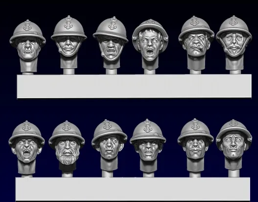 Des Tranchées aux Barricades Poilus d’Orient stretch goals fichier STL 28mm