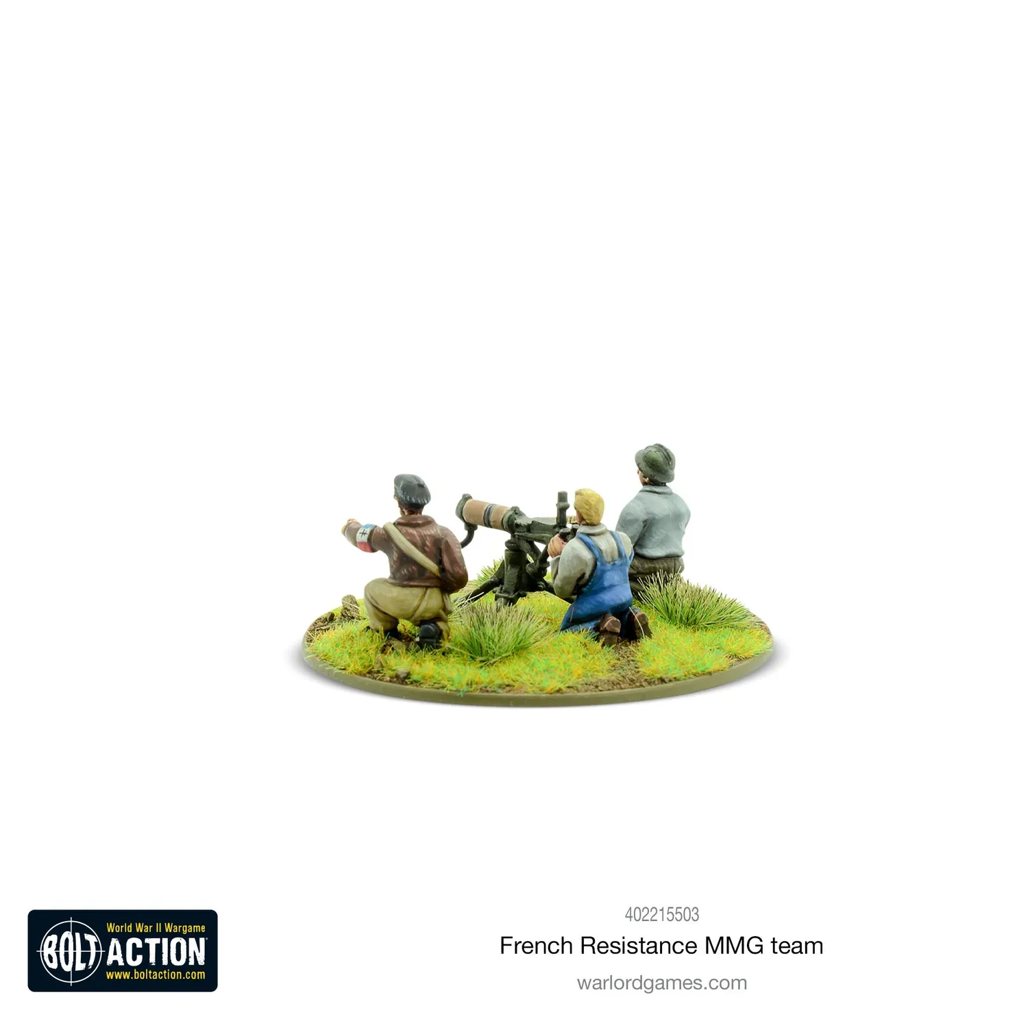 Bolt Action French Resistance équipe MMG métal