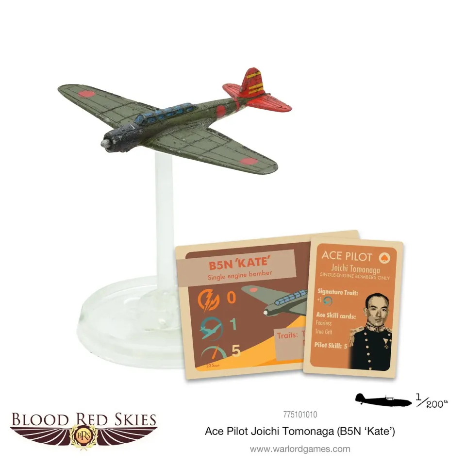 Warlord Games Blood Red Skies Tomonaga avion résine B5N Kate
