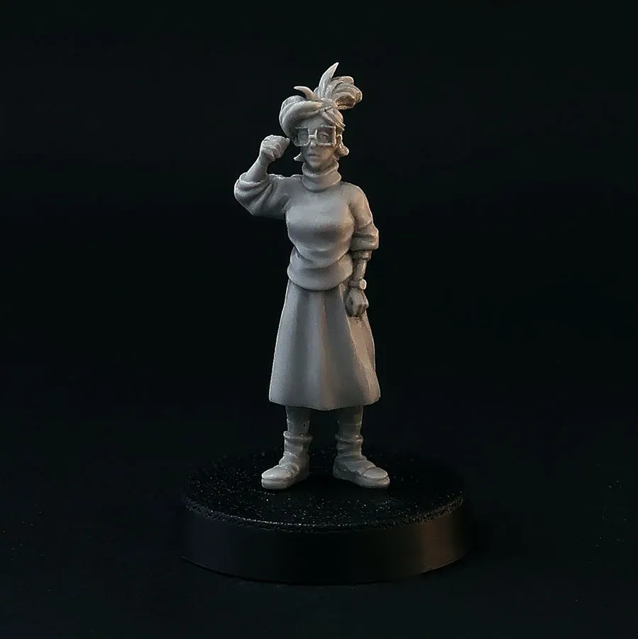 BROTHER VINNI Nerdy Girl figurine résine 28 mm non peinte