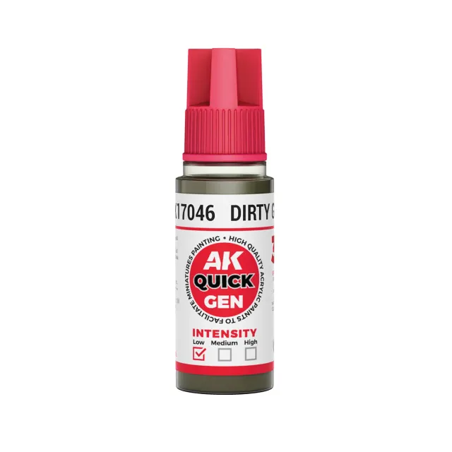 Bolt Action AK Interactive QuickGen Dirty Grey peinture acrylique 17 ml gris