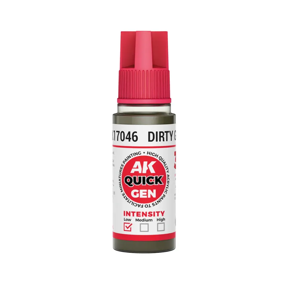 Bolt Action AK Interactive QuickGen Dirty Grey peinture acrylique 17 ml gris