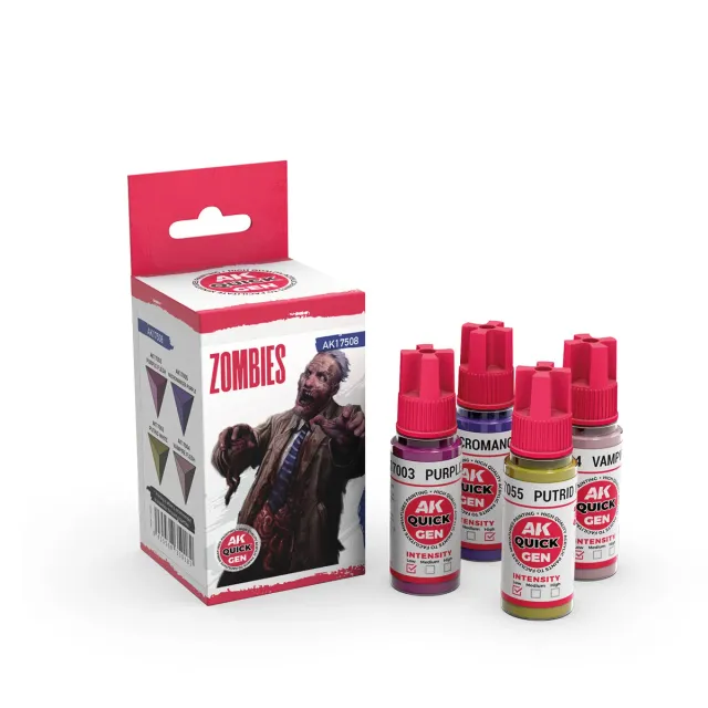 Bolt Action Quick Gen Zombies set de peintures acryliques