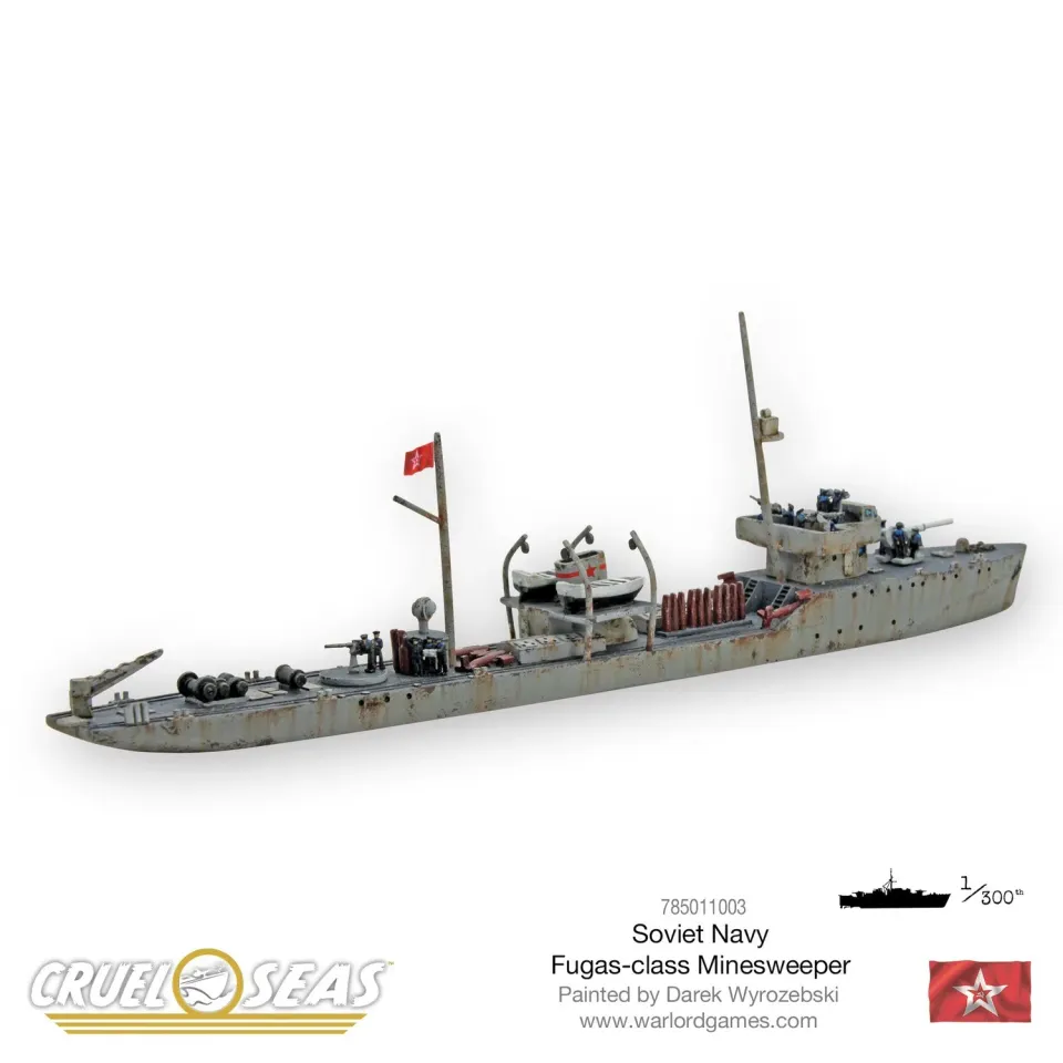 Bolt Action Cruel Seas Fugas-class dragueur de mines résine
