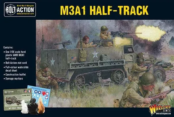 Bolt Action M3A1 Half-track maquette plastique US