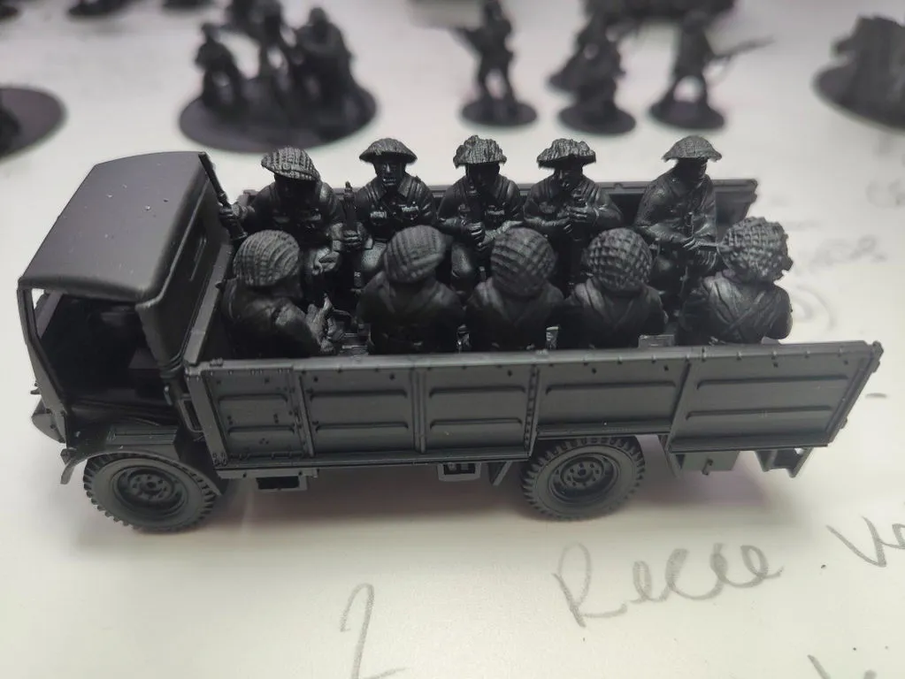 Bolt Action Bedford QLT camion de transport plastique