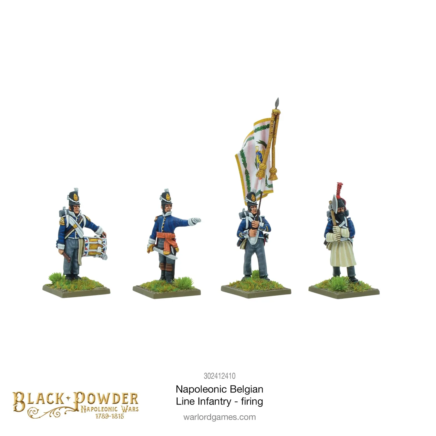 Bolt Action Black Powder Belge ligne infanterie miniature