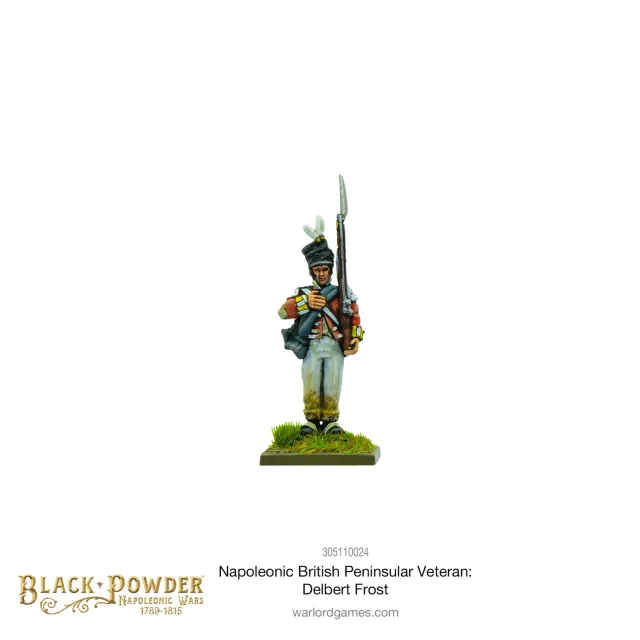 Bolt Action Black Powder Napoleonic British Peninsular Veteran Delbert Frost figurine