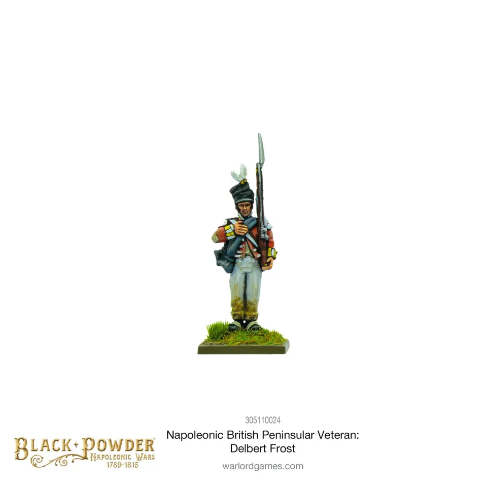 Bolt Action Black Powder Napoleonic British Peninsular Veteran Delbert Frost figurine