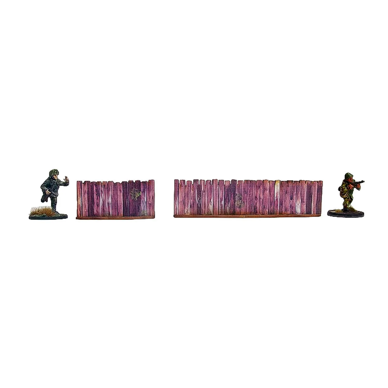 Bolt Action Ostfront Village Low Fence décor prépeint 18 sections