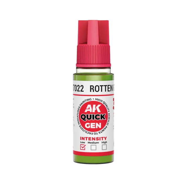 AK Interactive QuickGen Rotten Green peinture 18ml vert