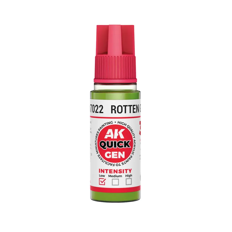 AK Interactive QuickGen Rotten Green peinture 18ml vert