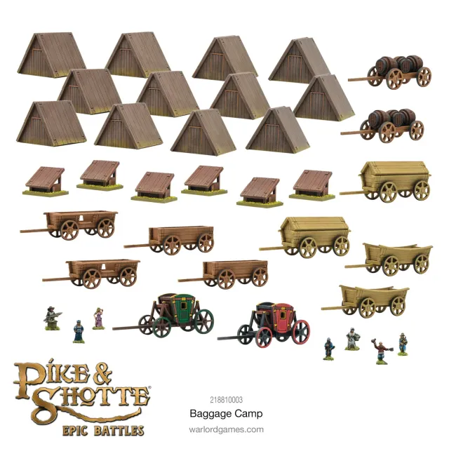 Warlord Games Pike & Shotte Epic Battles Baggage Camp décors