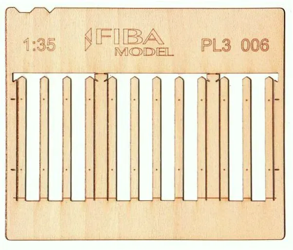 Albion Model Scene Picket fence – narrow plank clôture 2 pièces planches étroites