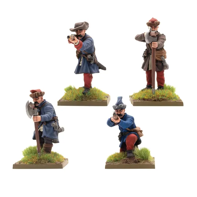 Bolt Action Pike & Shotte Polish-Lithuanian Commonwealth later infantry with muskets firing 28 mm