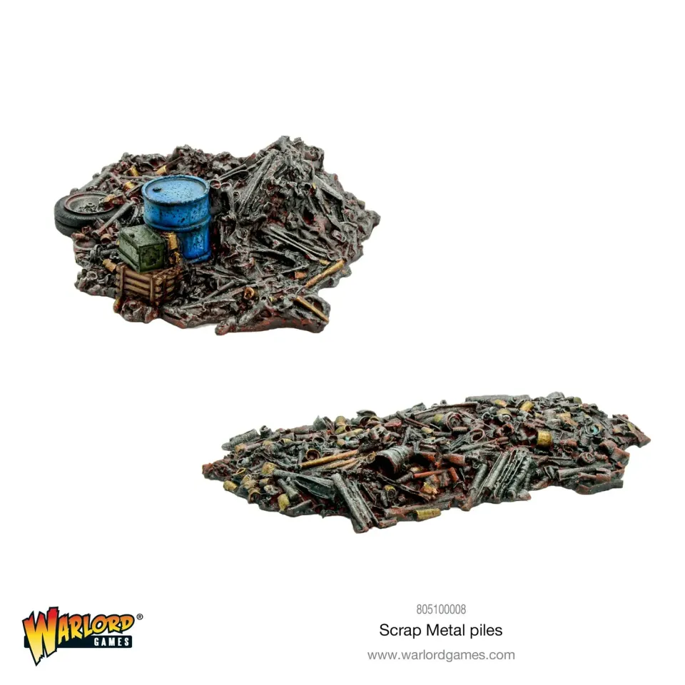 Warlord Games Judge Dredd Scrap Metal Piles décor résine