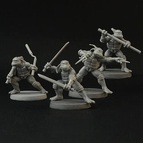 Brother Vinni Tortues Mutantes figurine résine 28mm lot 4