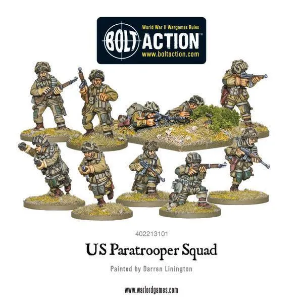 Warlord Games Bolt Action US Paratrooper Squad escouade 10 figurines