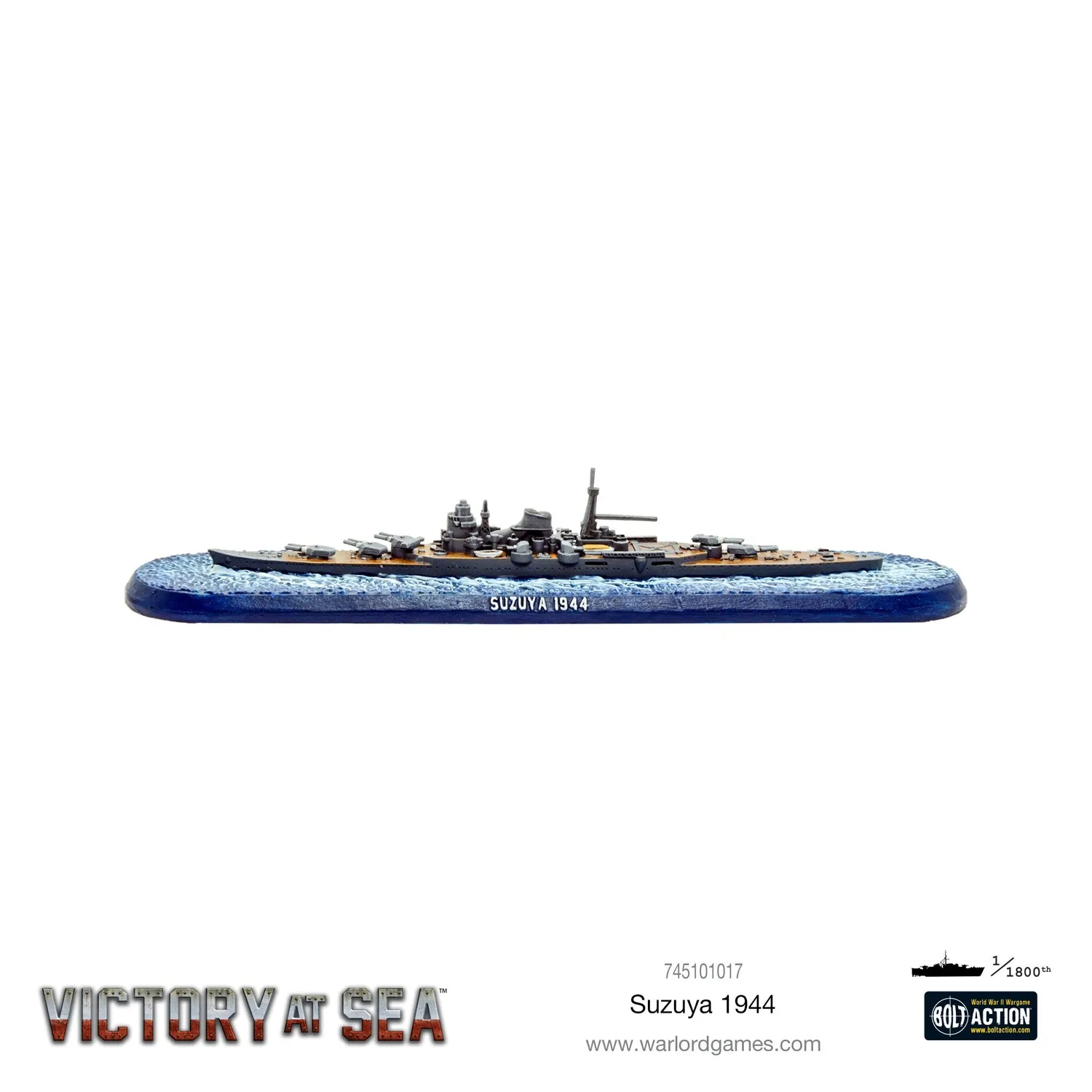 Bolt Action Victory at Sea Suzuya croiseur lourd métal résine