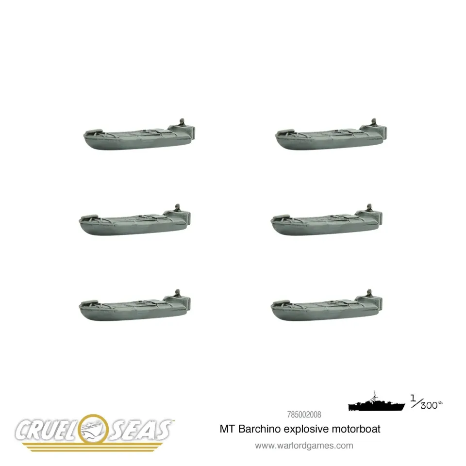 Bolt Action Cruel Seas MT Barchino bateau explosif métal