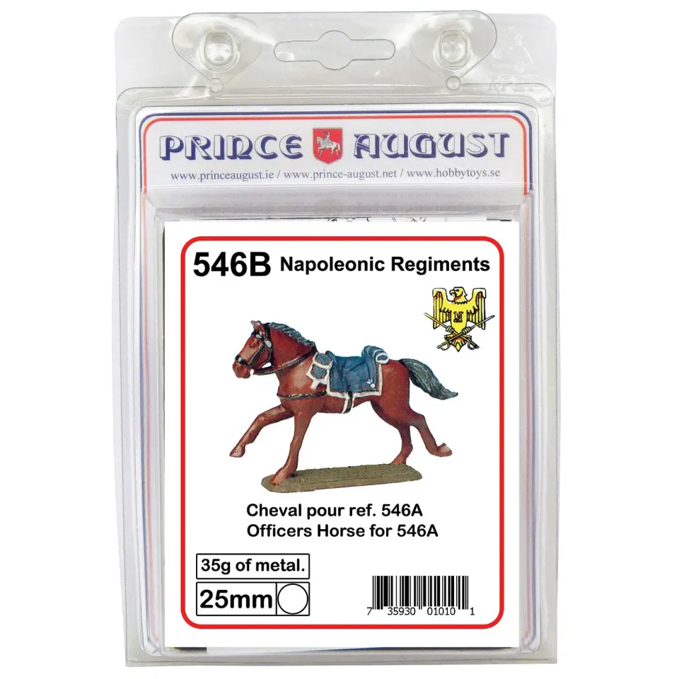 Prince August Hobby PA546B moule à couler cheval officier cuirassiers français 25 mm