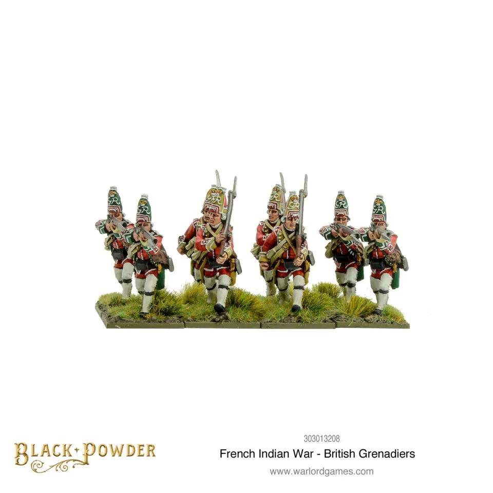 Bolt Action Black Powder British Grenadiers figurines métal x8