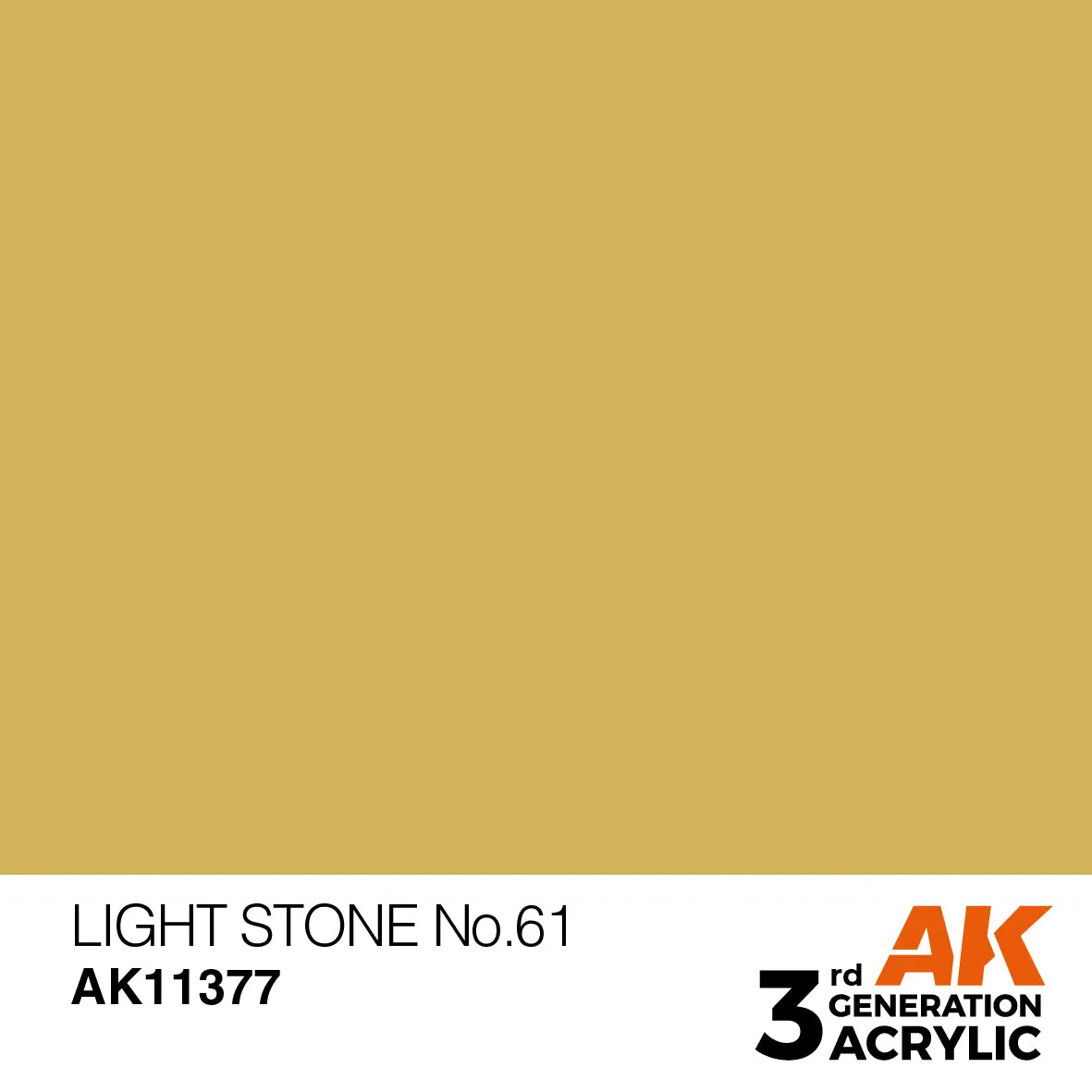 AK Interactive 3Gen Light Stone N°61 peinture jaune