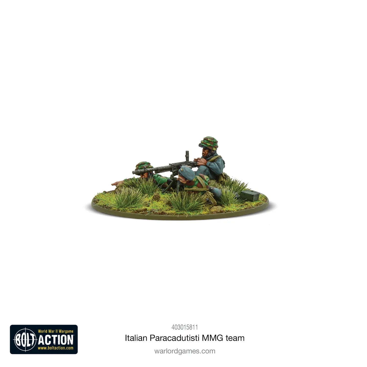 Bolt Action Italian Paracadutisti MMG team figurines métal