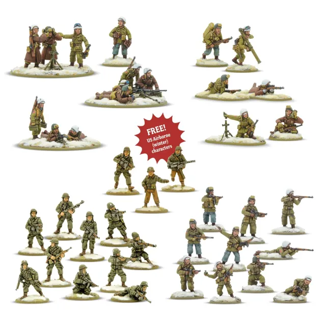 Warlord Games Bolt Action US Airborne Winter bundle Ardennes