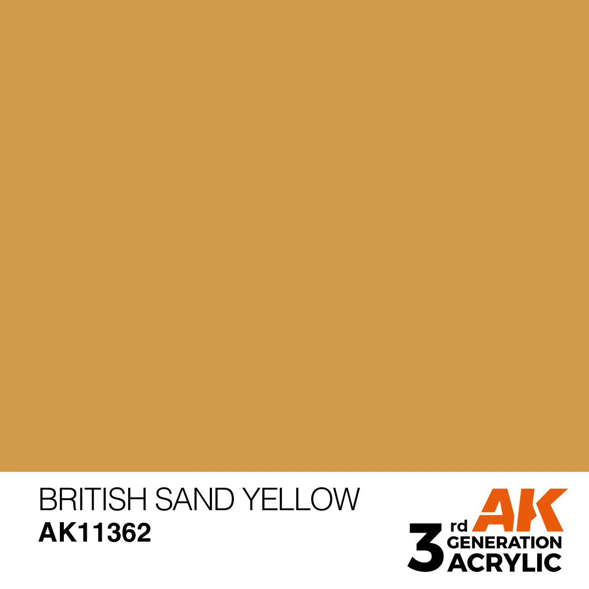 AK Interactive 3Gen British Sand Yellow peinture acrylique 17 ml