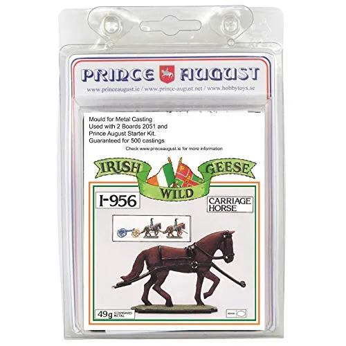 Prince August Wild Geese Cheval Artillerie PAI956 moule 40mm métal