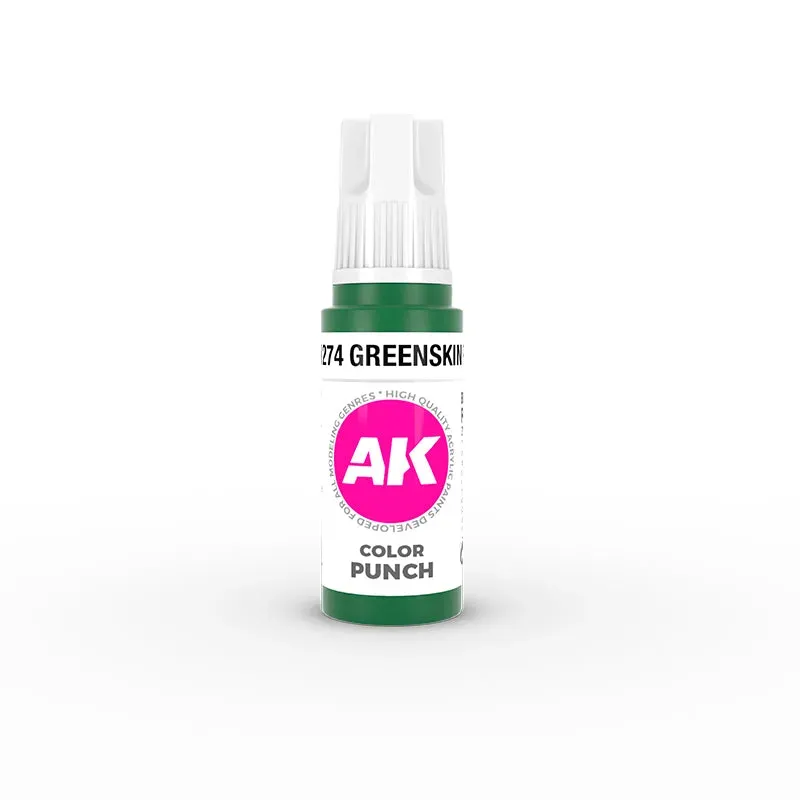 AK Interactive Color Punch Greenskin Punch peinture verte 17 ml