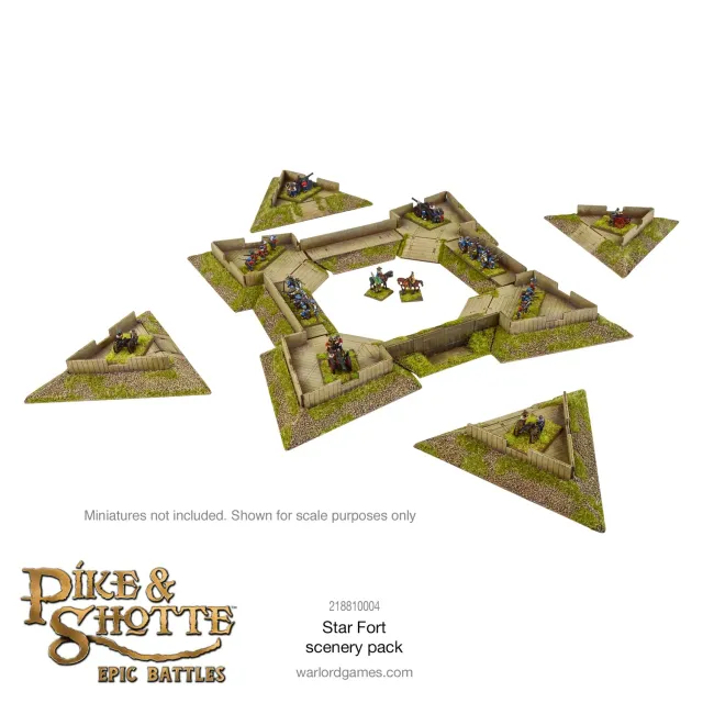 Bolt Action Pike & Shotte Epic Battles Star Fort décor MDF