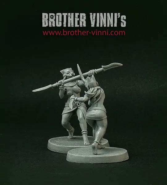 Brother Vinni Egyptian Female Gladiators figurine résine 28mm lot de 2