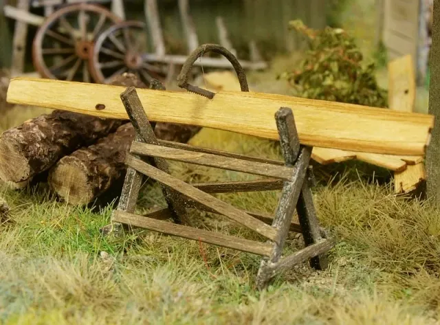 Albion Model Scene Saw-horse kit tréteaux miniature