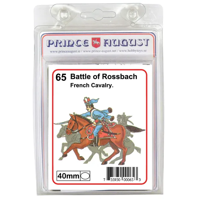 Prince August Rossbach Hussard Français III PA65 moule 40mm métal