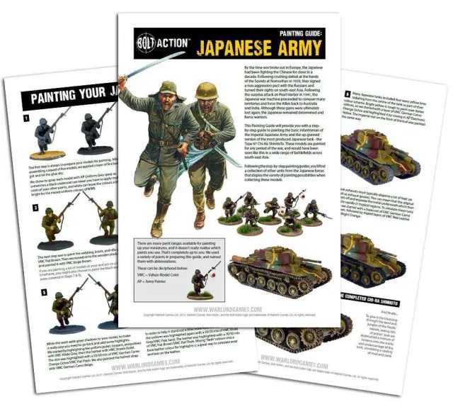 Bolt Action Japanese Painting Guide guide de peinture PDF