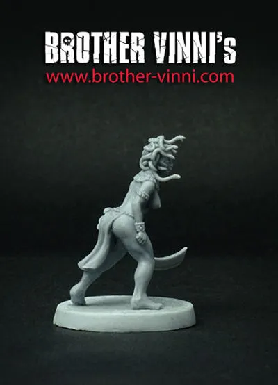 BROTHER VINNI Medusa figurine 28 mm 1 pièce en résine