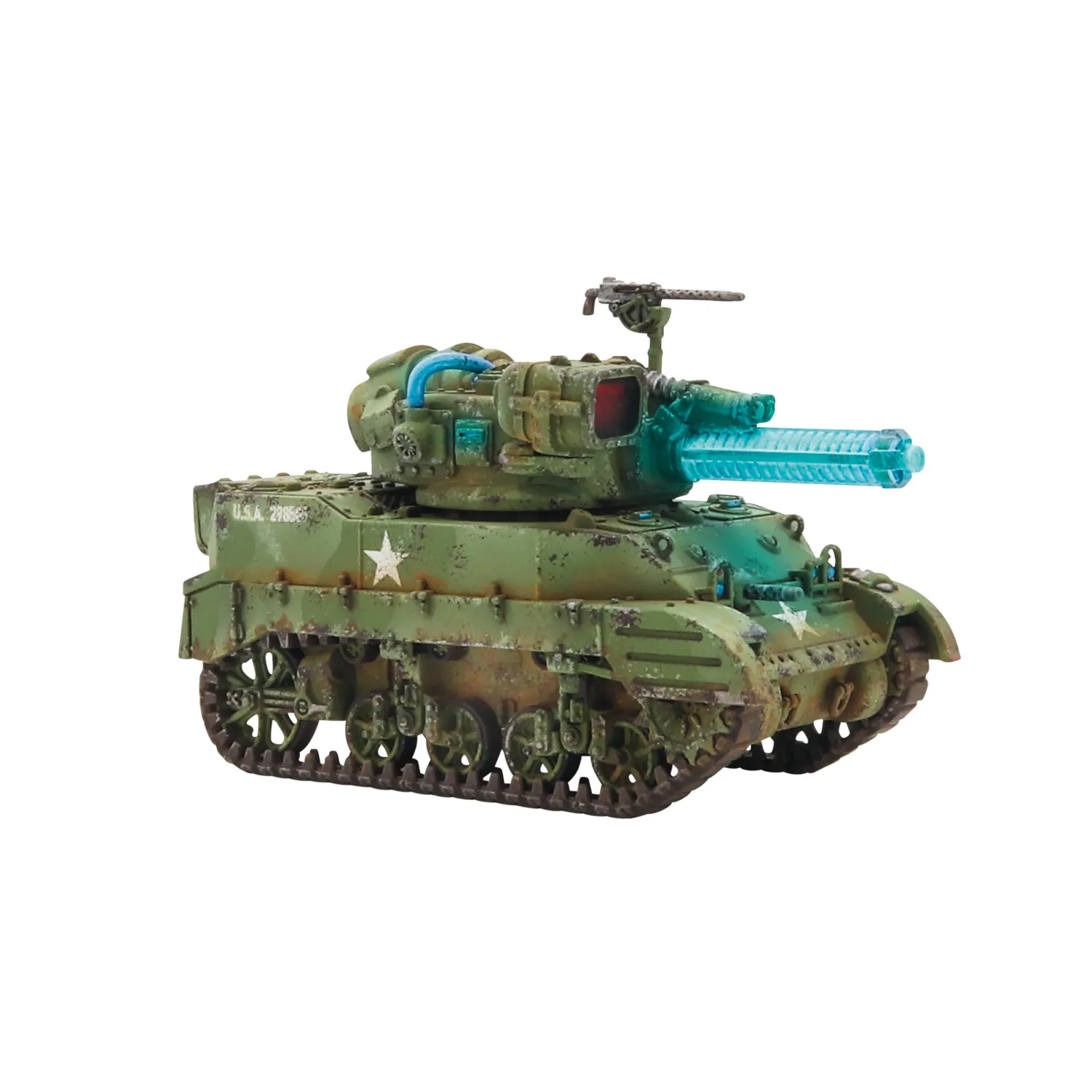 Bolt Action Konflikt '47 M5A2(T) Stuart Light Tank char Tesla en résine et plastique