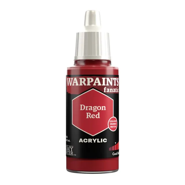 Bolt Action Warpaints Fanatic Dragon Red peinture acrylique rouge 18 ml pigmentée