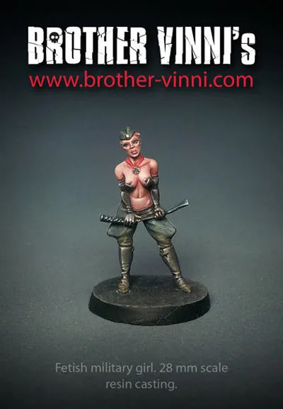 Brother Vinni Militaire Fétiche figurine résine 28mm 18+