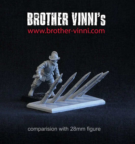 Brother Vinni pieux acérés décor résine 28mm x5