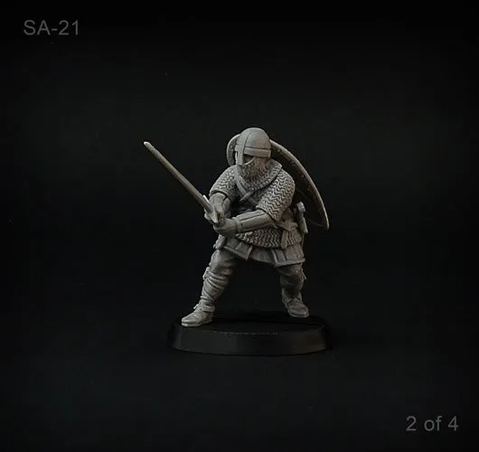 Brother Vinni chevaliers épées lot 4 figurines 28mm