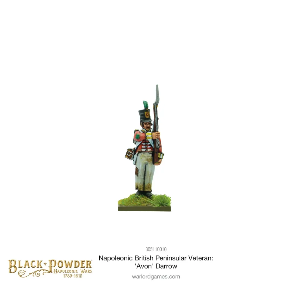 Warlord Games Black Powder Napoleonic British Peninsular Veteran Avon Darrow figurine blister