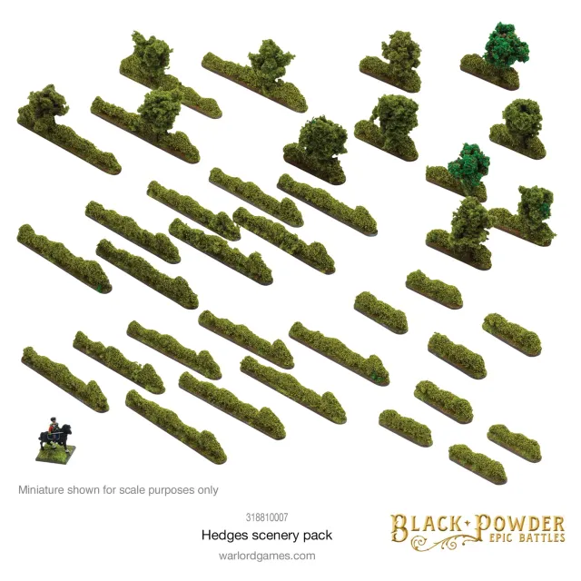 Bolt Action Black Powder Epic Battles haies décor 36 pièces