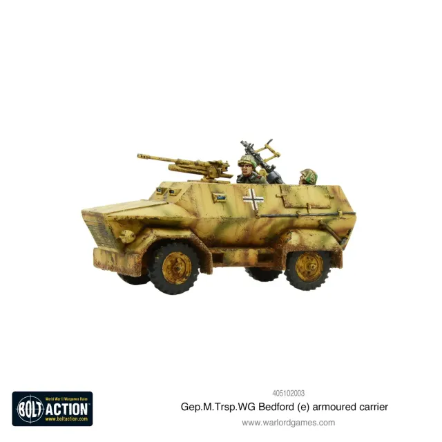 Bolt Action Gep.M.Trsp.Wg. Bedford (e) véhicule blindé résine