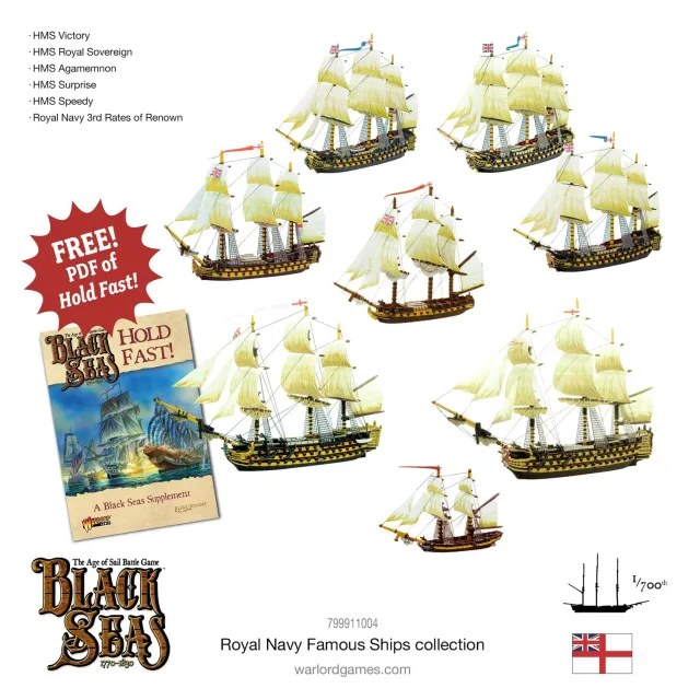 Bolt Action Black Seas Royal Navy Famous Ships Bundle bateaux