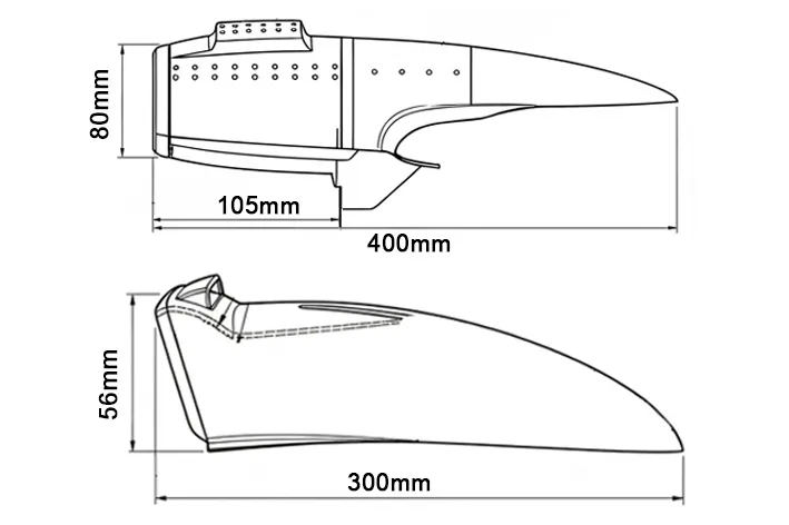 Black Horse BH143-A Heinkel HE 111 capot moteur 15cc gaz