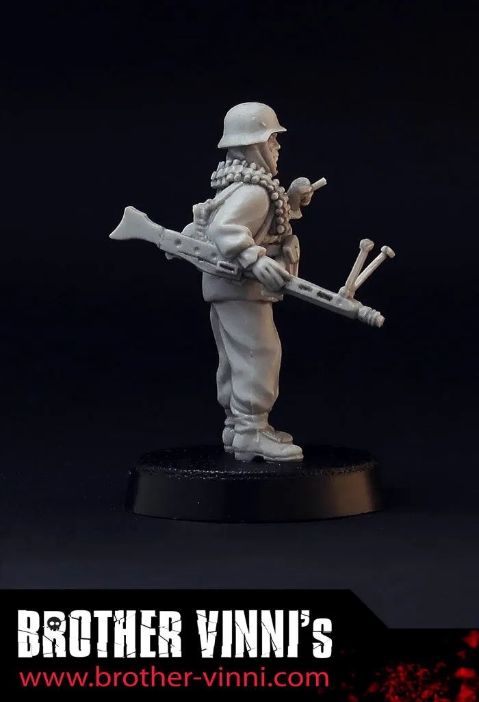 Brother Vinni soldat allemand MG42 figurine résine 28mm