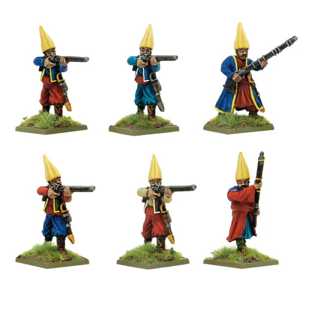 Bolt Action Pike & Shotte Ottoman Djiveleks Trainee Janissaries figurines métal x6